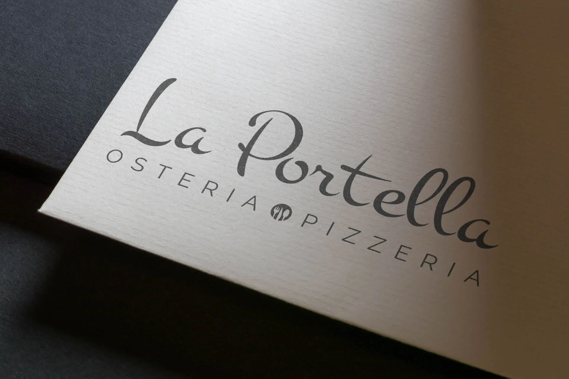 Logo e sito web Osteria La Portella cucina tradizionale - MDP Agenzia Web Latina